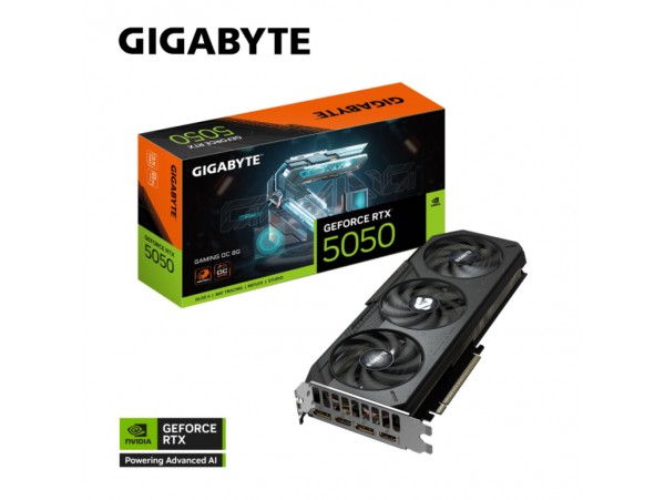 Grafična kartica GIGABYTE GeForce RTX 5050 Gaming OC 8G, 8GB GDDR6, PCI-E 5.0
