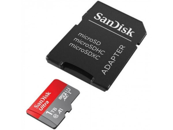 SanDisk Ultra microSDXC 1TB Speicherkarte +Adapter 150MB/s A1 Class 10 UHS-I