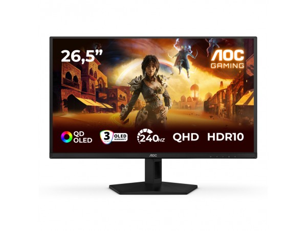 Monitor AOC 67,3 cm (26,5") Q27G41ZDF 2560x1440 Gaming 240Hz OLED 0,03ms HDMI DisplayPort  2H DCI-P3-99% AdaptiveSync HDR10 G4