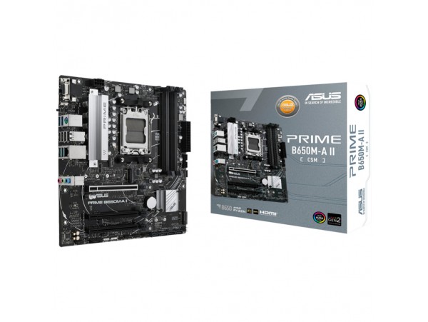 Osnovna plošča AM5 Asus PRIME B650M-A II microATX 1xVGA 1xHDMI 1xDisplayPort