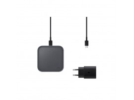 Hišni polnilec Samsung brezžična polnilna postaja z adapterjem in kablom 15W siva (EP-P2400TBEGEU)