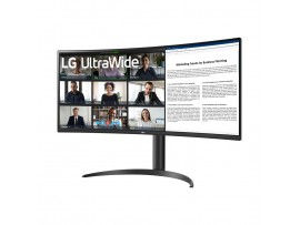 Monitor LG 86,4 cm (34,0") 34WR55QK-B 3440x1440 Curved 100Hz VA 5ms 2xHDMI DisplayPort USB-C 65W 2xUSB3.0 HAS  sRGB99% HDR10