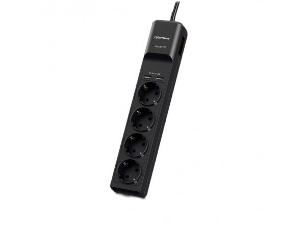 Prenapetnostna zaščita CyberPower 1,80m SurgeProtector P0420SUD0-DE 4x vtičnica 2x USB