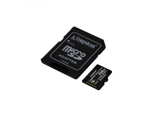 Spominska kartica microSDXC 256GB Kingston Canvas Select Plus 100MB/s/85MB/s U3 V30 UHS-I A2 +adapter (SDCS2/256GB)