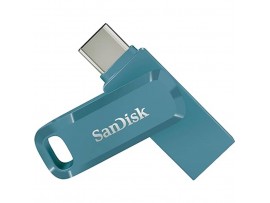 Spominski ključek 64GB USB 3.2/USB-C Sandisk Dual Drive Go 150MB/s kovinski vrtljiv moder (SDDDC3-064G-G46NBB)