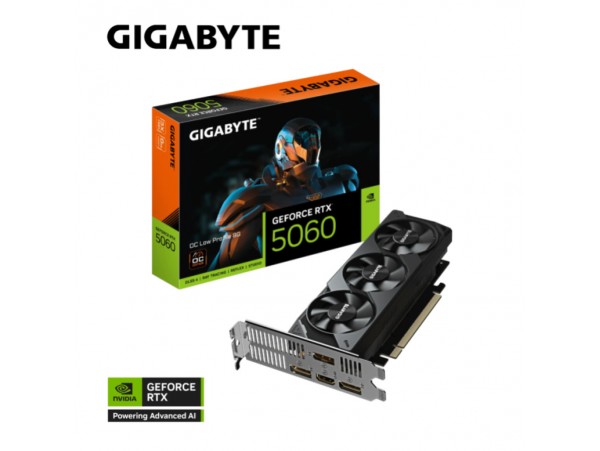 Grafična kartica nVidia RTX5060 GigaByte Low profile - 8GB GDDR6 (GV-N5060OC-8GL)