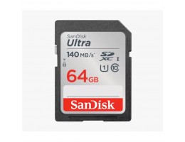 Spominska kartica SDXC 64GB Sandisk Ultra 140MB/s/100MB/s U1 V10 UHS-I (SDSDUNB-064G-GN6IN)