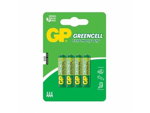 Baterijski vložek Alkalni 1,5V AAA 4 kos GP GreenCell (micron)