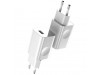 Hišni polnilec 100-240V => 1x USB-A (ž) 24W za mobilni telefon ali tablični računalnik Baseus QC3 - bel (CCALL-BX02)