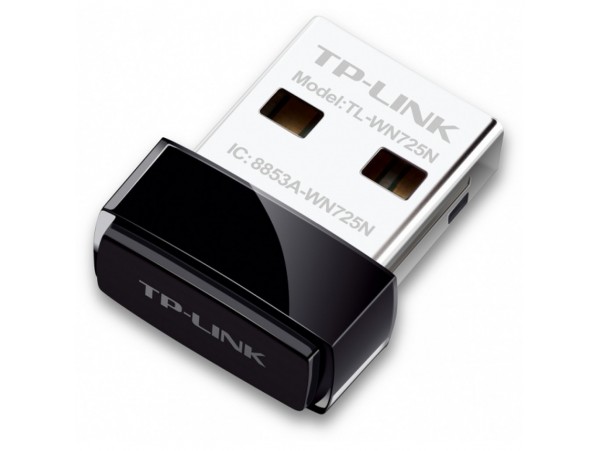 Brezžični mrežni adapter USB 2.0 TP-Link Nano WiFi4 802.11n N150 150Mbit/s Nano (TL-WN725N)