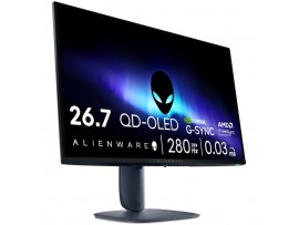 Monitor Dell 68,6 cm (27,0") AW2725D 2560x1440 Gaming 280Hz OLED 0,03ms 2xHDMI DisplayPort USB3.2 USB-C-Out Pivot  DCI-P3-99,3% FreeSync Premium PRO G-Sync Compatible HDR400 Alienware