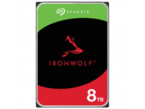 Trdi disk 3,5" 8TB SATA Seagate IronWolf 7200rpm 256MB Silent, 24/7, VNZ02 = novejša revizija (ST8000VNZ002)