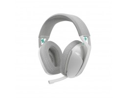 Slušalke brezžične Logitech naglavne z mikrofonom BT/ USB Lightspeed G321 bele USB-C polnjenje Gaming (981-001569)