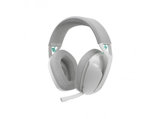 Slušalke brezžične Logitech naglavne z mikrofonom BT/ USB Lightspeed G321 bele USB-C polnjenje Gaming (981-001569)