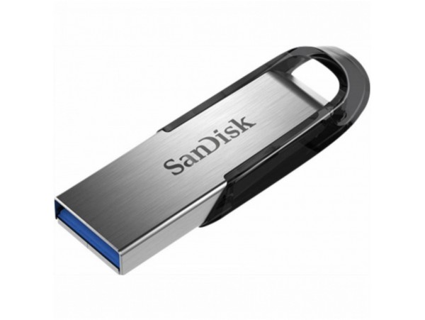 Spominski ključek 256GB USB3.0 Sandisk Ultra Flair 150MB/s 60MB/s kovinski-plastičen brez pokrovčka črno-srebrn Enkripcija 128-bit AES (SDCZ73-256G-G46)