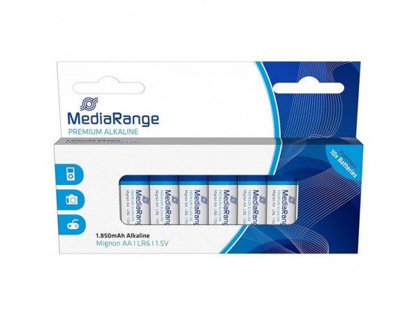 Baterijski vložek MediaRange MRBAT105 1,5V AA/LR06 10 kos Premium Alkalne (111657)