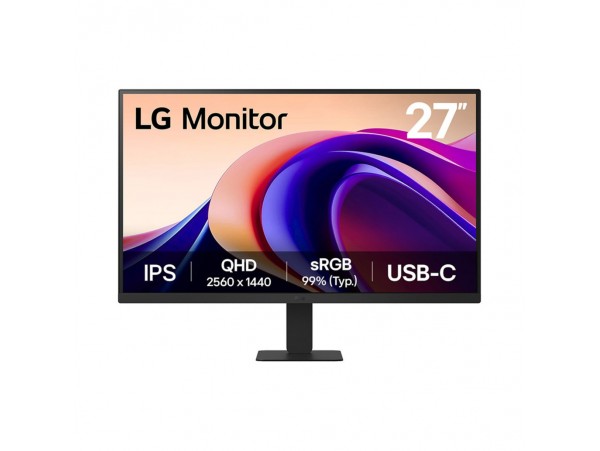 Monitor LG 68,6 cm (27,0") 27U631A-B 2560x1440 100Hz IPS 5ms HDMI USB-C 15W  sRGB99% DynamicActionSync HDR10