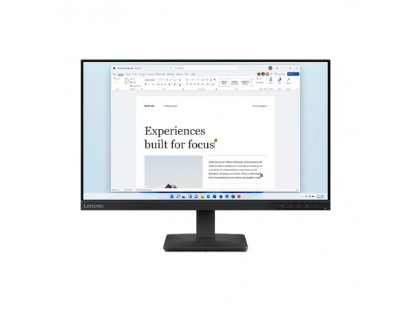 Monitor Lenovo 60,5 cm (23,8") L24-4e 1920x1080 100Hz IPS 4ms VGA HDMI  sRGB99%
