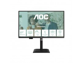 Monitor AOC 68,6 cm (27,0") Q27P4CV 2560x1440 120Hz IPS 4ms HDMI DisplayPort USB-C 96W 4xUSB3.2 USB-C-Out Pivot Zvočniki  3H DCI-P3-95,6% AdaptiveSync RJ45 KVM HDR P4