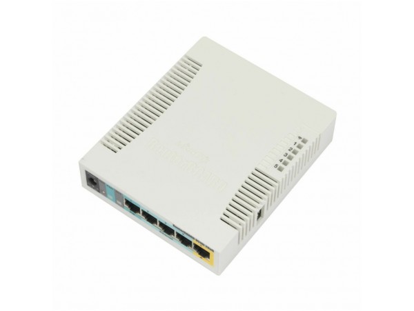 Usmerjevalnik brezžični Mikrotik WiFi4 802.11n N300 300Mbit/s 5xLAN 1x notranja antena (RB951Ui-2HnD)