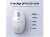 Miš brezžična + Bluetooth USB-C Ugreen UGRTI-15629 5000DPI 700mAh vgrajena baterija 5 gumbov bela (15629)