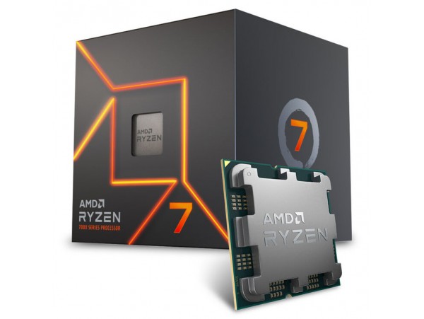 Procesor AMD AM5 Ryzen 7 7700 8C/16T 3.8Hz/5.3GHz BOX 65W grafika Radeon Wraith prism hladilnik RGB