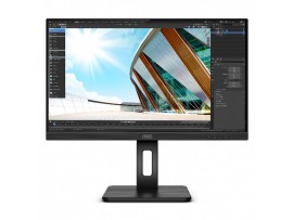 Monitor AOC 60,5 cm (23,8") 24P2Q 1920x1080 75Hz IPS 4ms VGA DVI HDMI DisplayPort 4xUSB3.2 Pivot Zvočniki  3H sRGB107%