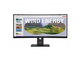 Monitor Lenovo 86,4 cm (34,0") T34WD-40 3440x1440 Curved 120Hz VA 4ms HDMI DisplayPort USB-C 100W 3xUSB3.2 USB-C-Out HAS  sRGB99% RJ45 HDR10 ThinkVision