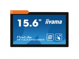 Monitor touch Iiyama 39,6 cm (15,6") TF1634MC-B8X 1920x1080 POS IPS 25ms VGA HDMI DisplayPort USB OpenFrame  7H ProLite