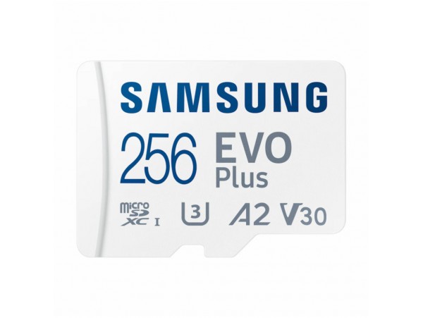 Spominska kartica microSDXC 256GB Samsung Evo Plus 160MB/s/120MB/s U3 V30 UHS-I A2 +adapter (MB-MC256SA)