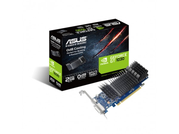 Grafična kartica nVidia GT1030 Asus GT1030-2G-BRK - 2GB DDR5 - low profile silent (90YV0AT0-M0NA00)