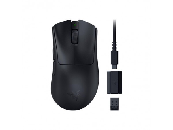 Miš Razer brezžična DeathAdder V3 Hyperspeed optična gaming 8 gumbov 26000DPI črna (RZ01-05140100-R3G1)