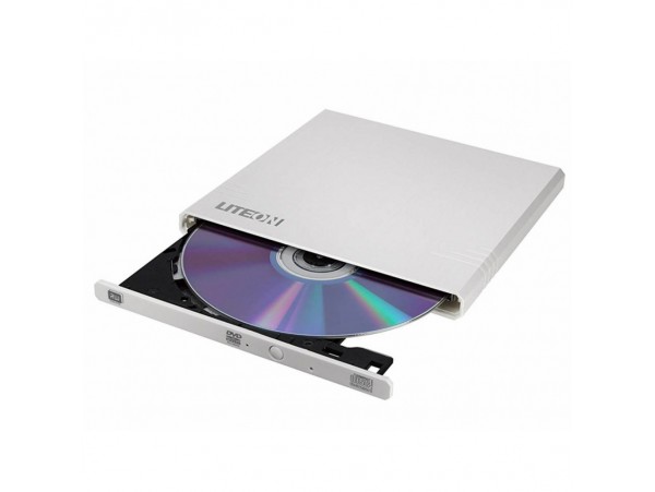 DVD-RW  Externi Liteon EBAU108 8X USB slim zunanji zapisovalnik, bel
