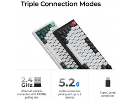 Mehanska Tipkovnica brezžična Keychron Q6 HE QMK UK | črna RGB (Nebula magnetic switch) (Q6H-M1-UK)
