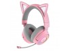 Slušalke brezžične Razer naglavne z mikrofonom BT/1x3,5mm/USB Kraken Kitty V3 Pro roza Gaming (RZ04-05170200-R3M1)