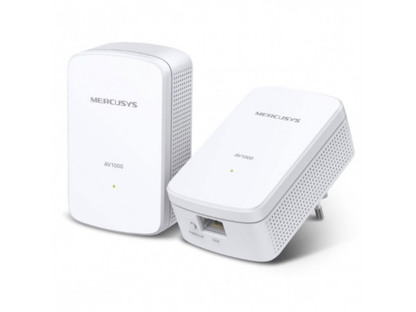 HPAV Powerline 1xLAN RJ45 220V MERCUSYS 1000Mbit/s (1+1) (MP500)