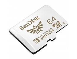 Spominska kartica microSDXC 64GB Sandisk Nintendo Switch 100MB/s/60MB/s U3 UHS-I (SDSQXAT-064G-GNCZN)