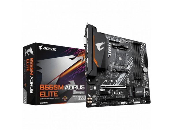 Osnovna plošča AM4 GigaByte B550M AORUS ELITE microATX DVI-D HDMI
