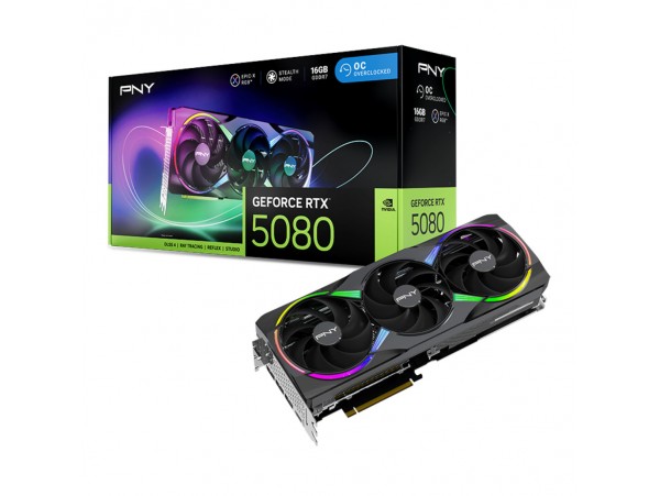 Grafična kartica nVidia RTX 5080 PNY OC - 16GB GDDR7 (VCG508016TFXXPB1-O)