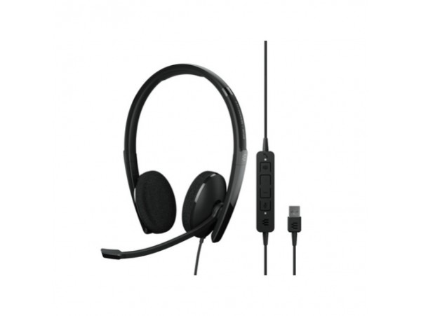 Slušalke žične EPOS | Sennheiser naglavne USB ADAPT 160T II črne (1000901)