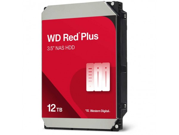 Trdi disk 3,5" 12TB SATA WD RedPlus 7200rpm 512MB (WD120EFGX)