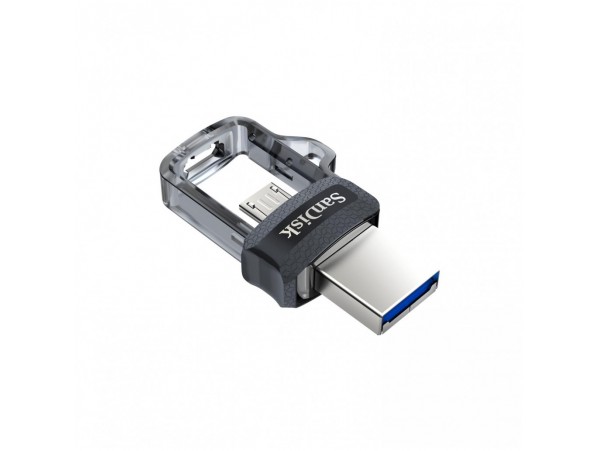 Spominski ključek 32GB USB-micro/A Sandisk Ultra Dual 150MB/s plastičen drsni micro črn OnTheGo združljiv (SDDD3-032G-G46)
