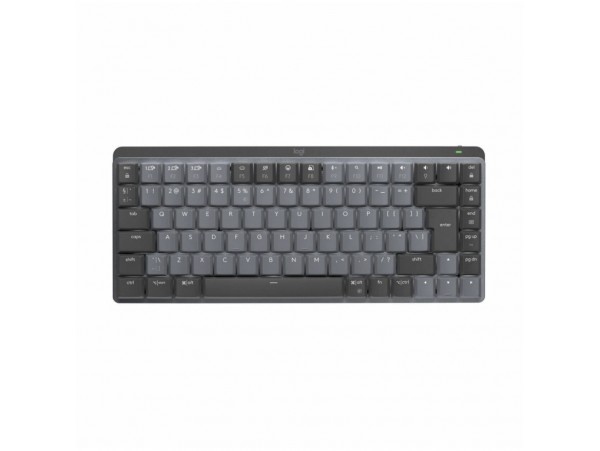 Tipkovnica brezžična + Bluetooth Logitech MX Mechanical MINI UK | SLO gravura grafitna LED osvetlitev (920-010780)