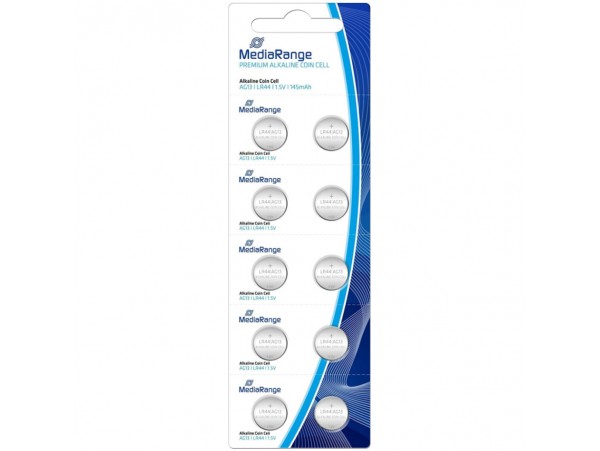 Baterijski vložek MediaRange MRBAT113 1,5V/LR44 10 kos Premium Alkalne (116195)