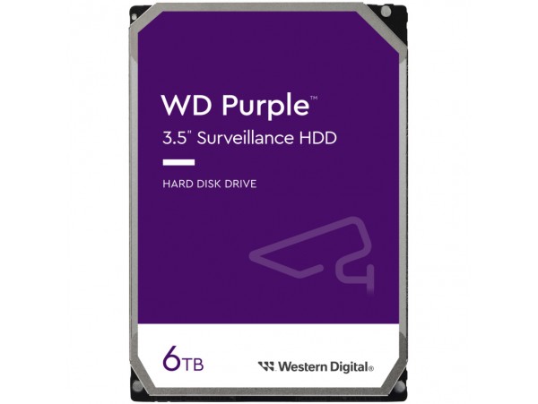 Trdi disk 3,5" 6TB SATA WD Purple 5400rpm 256MB (WD64PURZ)