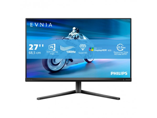 Monitor Philips 68,6 cm (27,0") 27M2N5500/00 2560x1440 Gaming 180Hz IPS 0,5ms 2xHDMI DisplayPort Pivot  3H DCI-P3-93% FreeSync G-Sync Compatible HDR400 Evnia5000