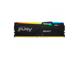 DDR5 32GB 5600MHz CL40 Single (1x32GB) Kingston RGB Fury Beast XMP3.0 1,25V Fury črna ()