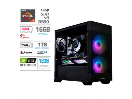 Računalnik MEGA MT S7X R5-5600G/RTX3060/16GB/1TB-4.0/750W/Brez OS/črna RGB