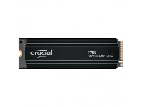 Disk SSD M.2 NVMe PCIe 5.0 1TB Crucial T705 2280 13600/10200MB/s s hladilnikom (CT1000T705SSD5)