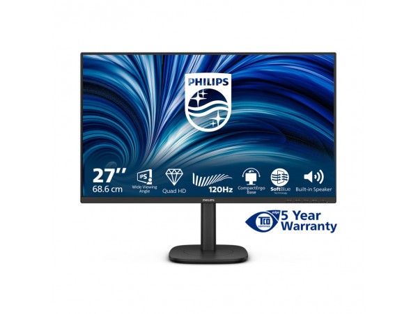 Monitor Philips 68,6 cm (27,0") 27B2N3500J 2560x1440 120Hz IPS 4ms 2xHDMI DisplayPort 4xUSB3.2 Pivot Zvočniki  3H sRGB125% SeparateSync Evnia3000